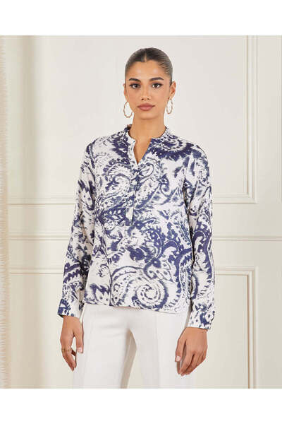 REDTAG Women White Printed Casual Blouse