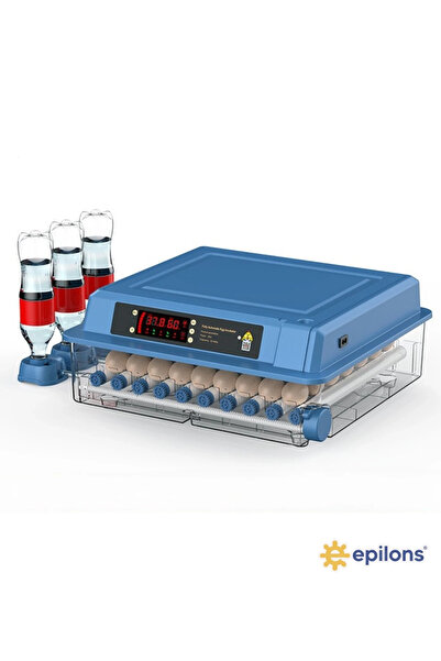 soonaksesuar Epo-W64 Fully Automatic Incubator 64 Egg Capacity Chick Goose Duck Compatible + Spare Motor