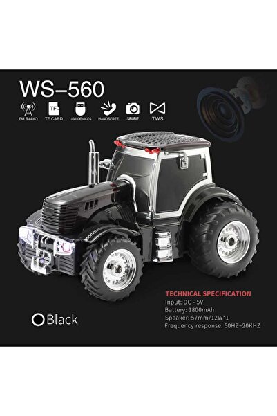 YMS ELEKTRONİK Wster Ws-560 Traktör Görünümlü Taşınabilir Kablosuz Bluetooth ...
