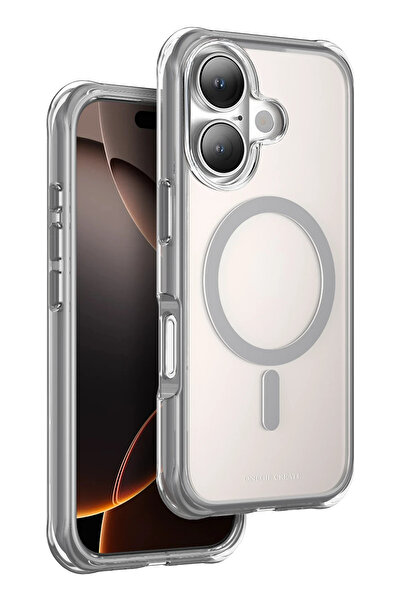 ONEGIF غطاء ماج سيف لهاتف آيفون 16 من ديرندز - (94004) رمادي تيتاني