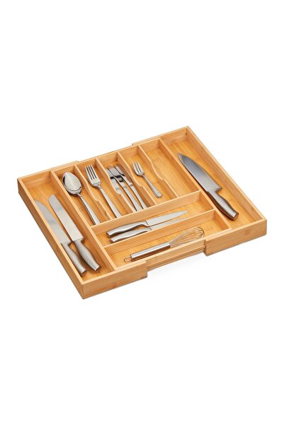 Relaxdays Suport extensibil pentru tacâmuri, 7 până la 9 compartimente, 5 x 5...