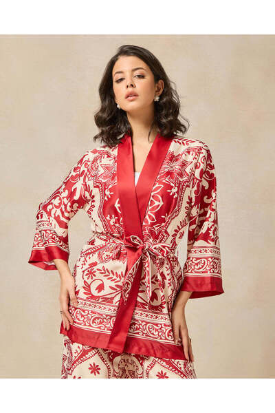 REDTAG Women Red Printed Blouse