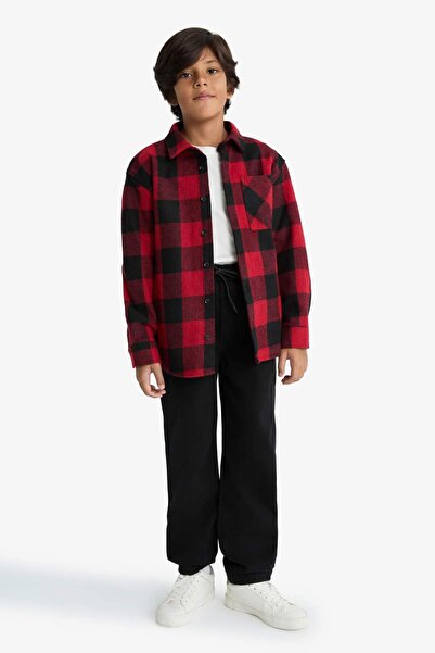 DeFacto Boy's Standard Leg Plush Lining Jogger Pants F1976A825Wn