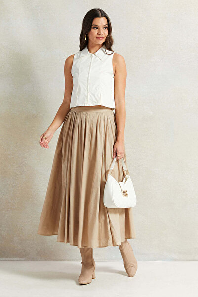 REDTAG Women White Sleeveless Shirt Blouse