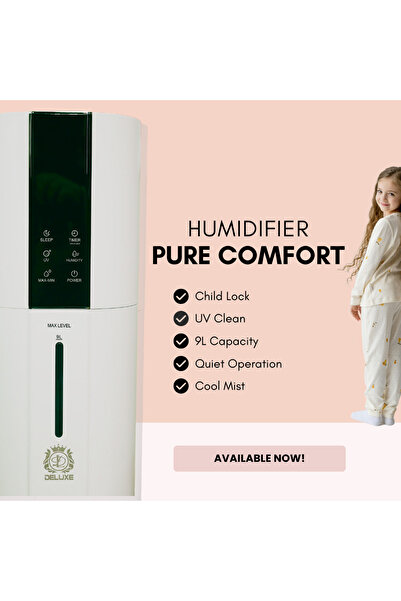Deluxe 9L Humidifier – Ultimate Comfort & Pure Hydration