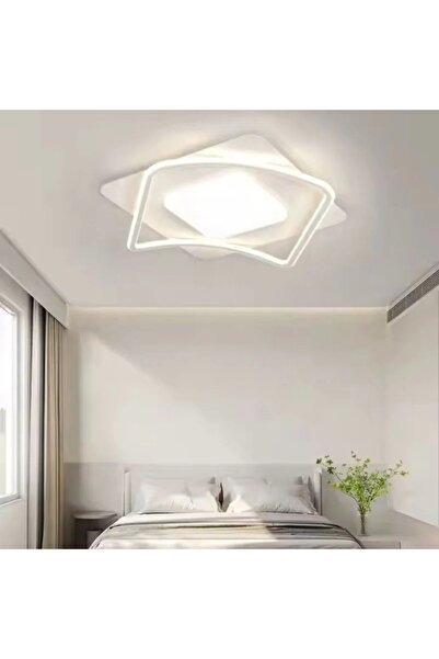 Alessandro DESIGN LED chandelier with remote control MODERNO 106W, 2 Squares, Cold/Warm/Neutral light, Dimmable, White