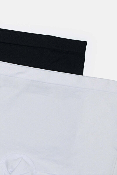 REDTAG Senior Girls White And Black Boxer Brief Set (Pack Of 2)