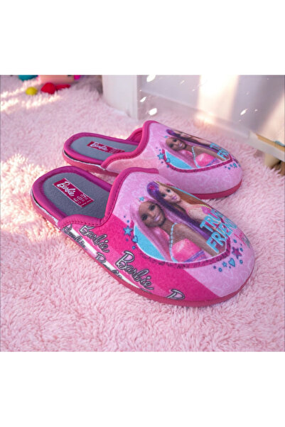 GEZER Barbie Patterned Girls' Winter Home Slippers. Winter Children's Home Slippers. (Prefer Number 1 Bigger Size)