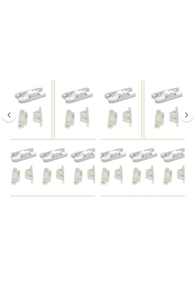 Günalp Pvc Aksesuar قفل نافذة باب من البي في سي باللون الأبيض