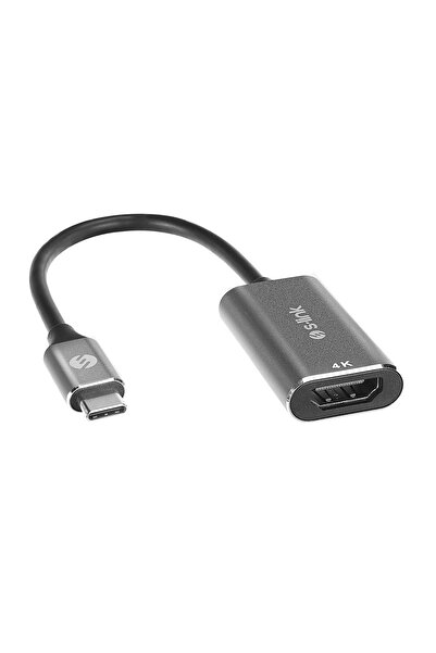 S-LINK Swv-Usbc028 4K@30Hz Gri Metal Type-C To Hdmi Adaptör
