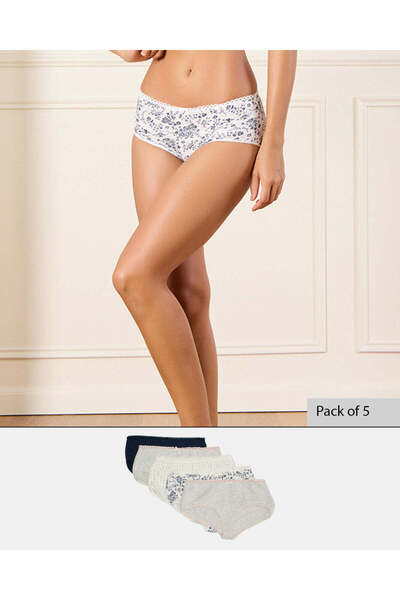 REDTAG Women Assorted Boyleg Brief Set (Pack of 5)