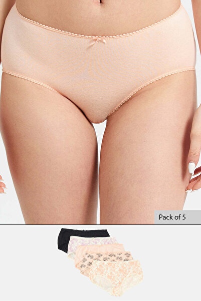 REDTAG Women Assorted Boyleg Brief Set (Pack of 5)