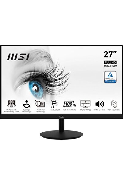 MSI 27" Pro Mp271A 1920X1080 100Hz 1Ms Hdmi Vga Dp İps Monitör