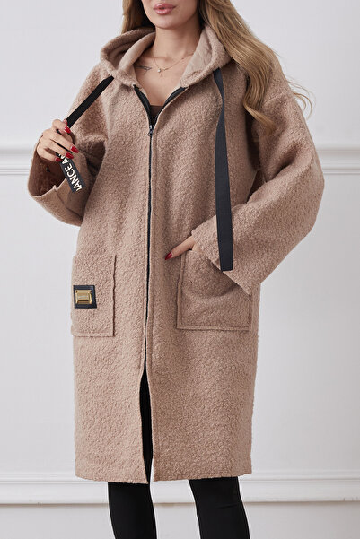 DPARİS Дълга яке с качулка и два джоба