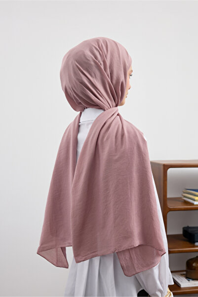 Qef Organic Crash Shawl Dusty Rose