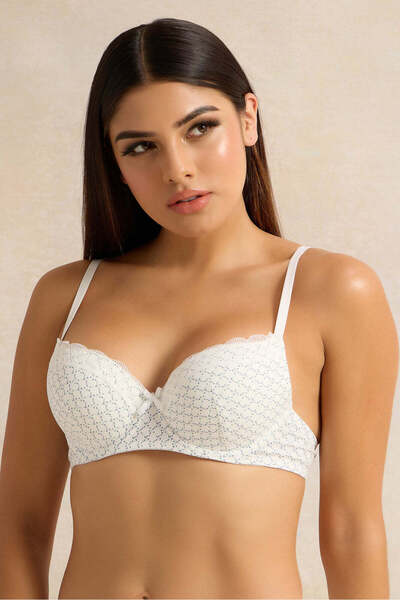 REDTAG Women Assorted Printed Padded Plunge Bras (Pack of 2)