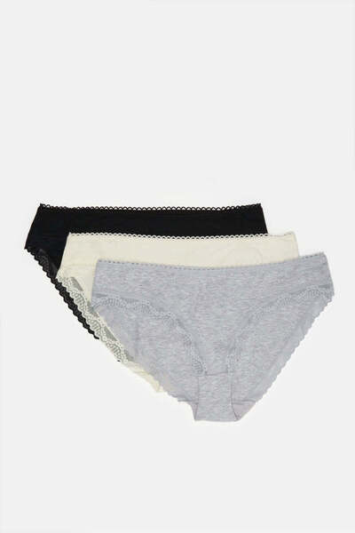 REDTAG Women Assorted Bikini Brief (Pack Of 3)