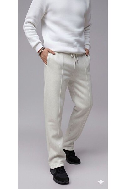 NO 601 Men's Grimelange Thick Green Wide-Leg Baggy Sweatpants