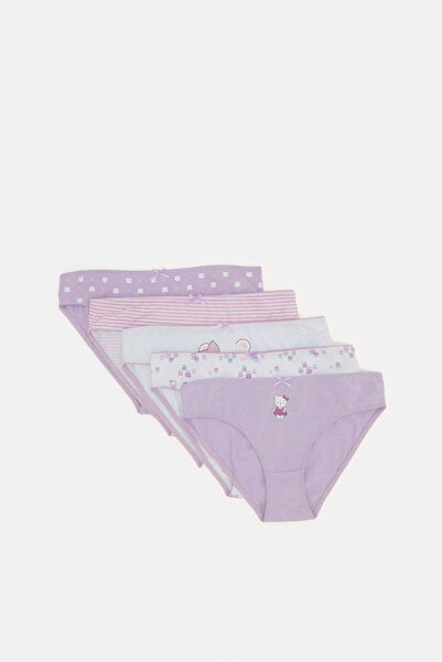 REDTAG Senior Girls Assorted Bikini Brief (Pack of 5)