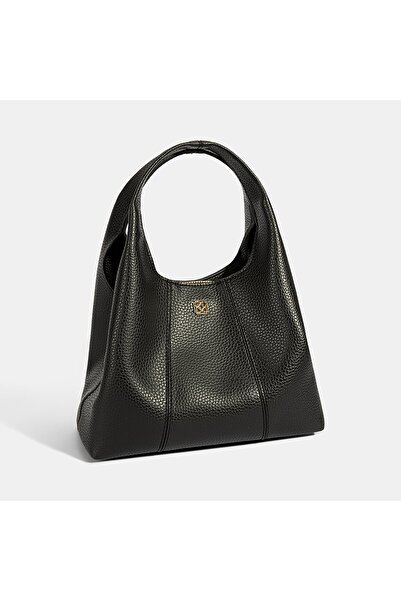 Desa Women's Black Shoulder Strap Handbag