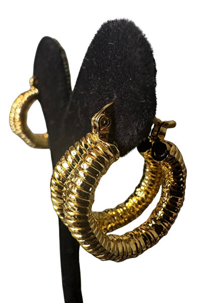 Uretti - أقراط فولاذية موديل إيريم 3914 1456 بتصميم حلزوني مزدوج