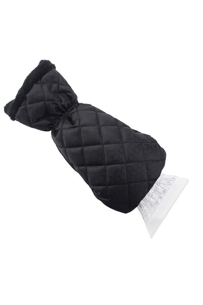 FONIX FrostGuard Pro 2-in-1 Snow Glove and Ice Scraper Set, Black