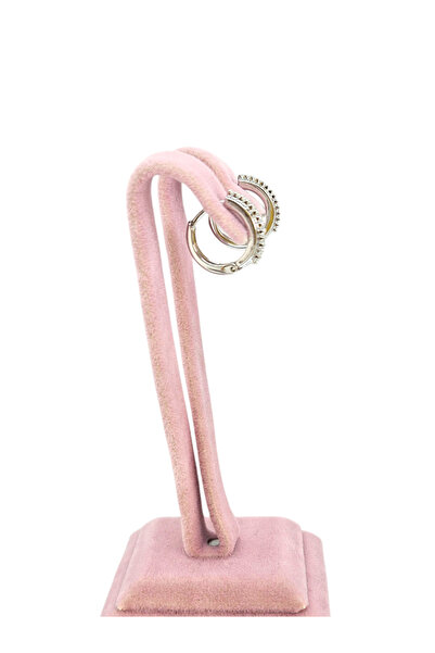 XUPING JEWELRY White Gold Color Stone Mini Hoop Earrings |   Jiro Accessories – Xp Printed 316L Steel