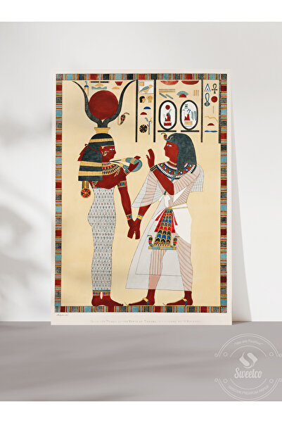 Sweetco Çerçevesiz Poster The Goddess Isis | Antik Mısır Tanrıçası Mitolojisi...