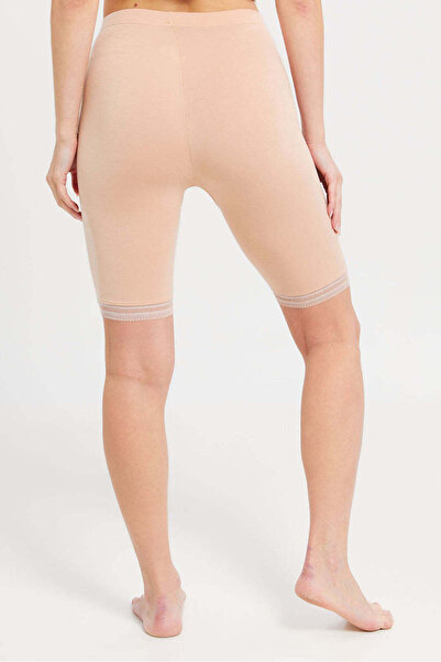 REDTAG Beige Comfort Knit Short