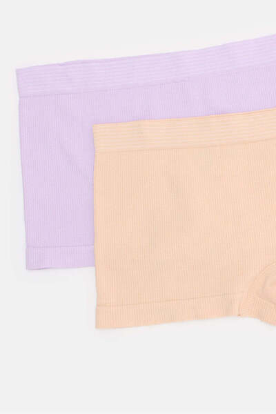 REDTAG Senior Girls Lilac And Orange Boxer Brief Set (Pack Of 2)