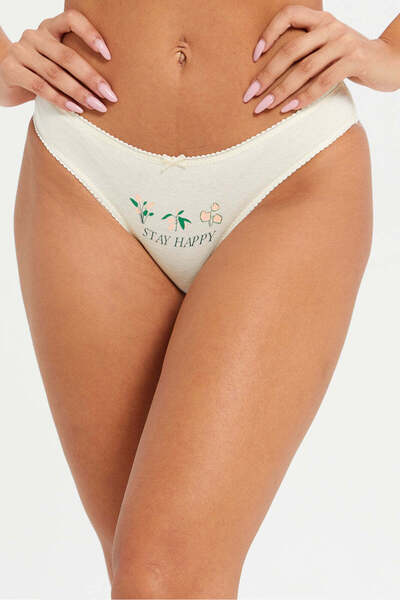 REDTAG Women Assorted Plain And Printed Bikini Fit Brief Set (Pack Of 5)