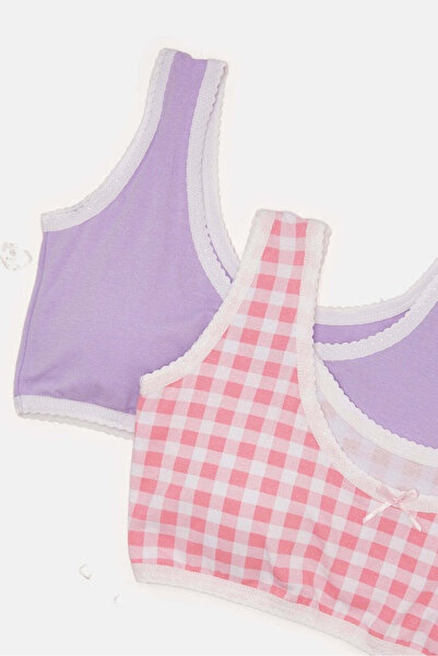 REDTAG Senior Girls Pink And Purple Padded Bra Set (Pack Of 2)