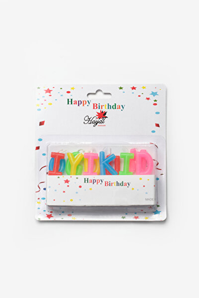 Le Mabelle Çok Renkli Pastel Tonları İyi Ki Doğdun Parti Mumu