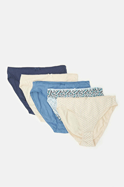 REDTAG Women Assorted High Leg Brief Set (5 Piece)