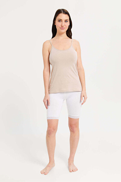 REDTAG White Comfort Knit Short