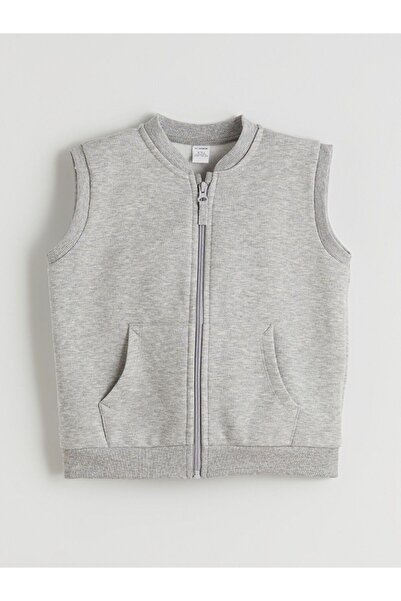 LC Waikiki Lcw Kids Boys' Zippered Crew Neck Vest