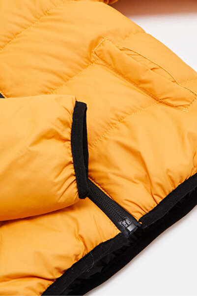 REDTAG Infant Boys Mustard Hooded Jacket