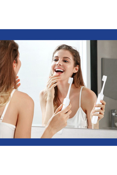 KAKUSİGA Electric Toothbrush, Kakusiga KSC-1541 Ultra-Sonic, 500mAh, Adults, Waterproof, White