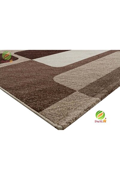 Dualhome Rug April Step Brown, 70x100 cm, Geometric - 70x100 cm, rectangle, Brown