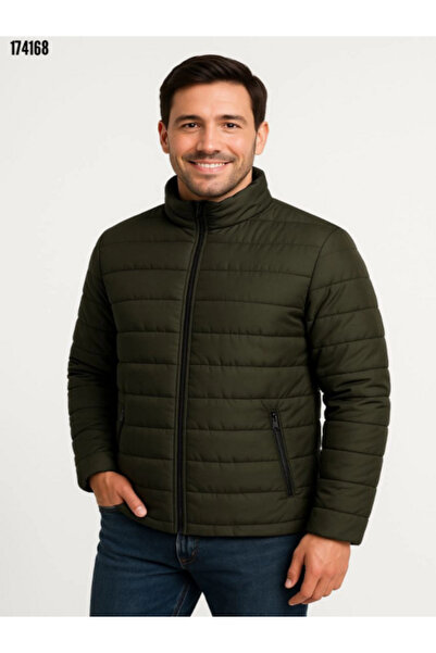 moda wanilia Men's Bomber Jacket – Water-Repellent Fabric, Quilted Lining, Warm and Stylish Winter Coat