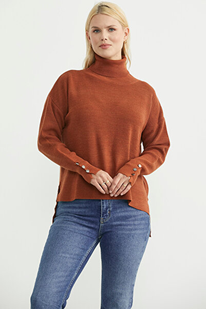 Sementa Pulover lung din tricot cu spate complet de pescar - Tile