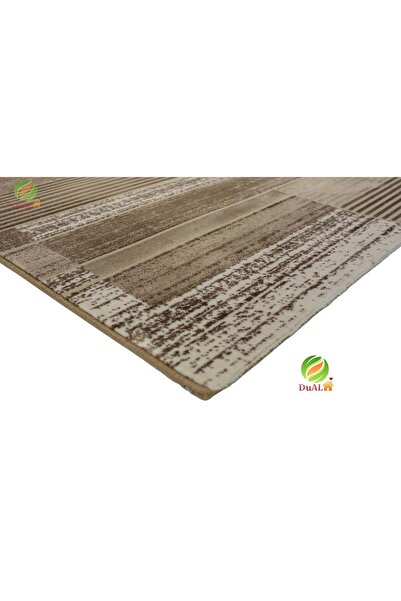 Dualhome Rug April Strate Brown, 60x150 cm, Geometric - 60x150 cm, rectangle, Brown