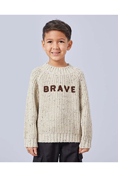 REDTAG سترة محبوكة باللون البيج للأولاد