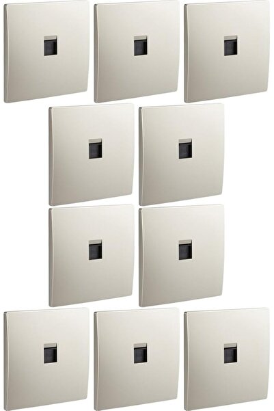 Raco Legrand RJ45 Network Wall Socket Outlet Category 6 UTP RJ45 LAN Faceplate (10, Single Outlet Ch