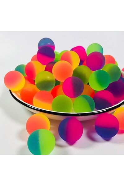 TOY GARDEN Bouncy Balls Party Favors for Kids - 24 Pcs Colorful Mini Rainbow