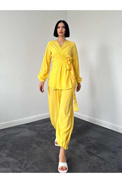 Leina Yellow Elegant Hijab Set