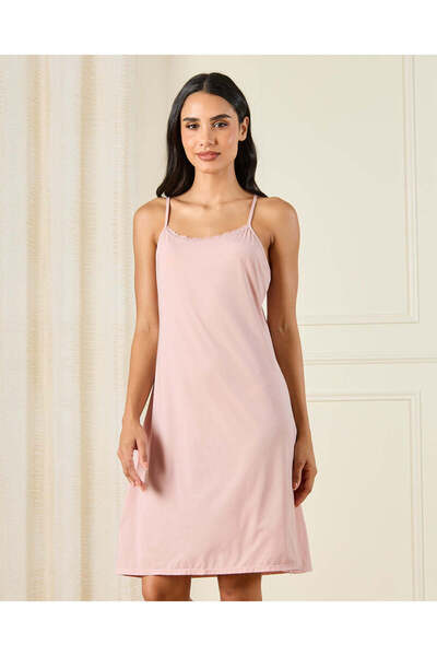 REDTAG قميص داخلي نسائي مزين بالدانتيل باللون الوردي