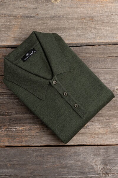 Woolen World Polo Neck Oversize (Large Size) Wool Knitwear Sweater