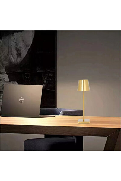 iTin Rechargeable LED Touch Table Lamp Q-LED46, 5W, 2600mAh Battery, Aluminum, IP20, Gold