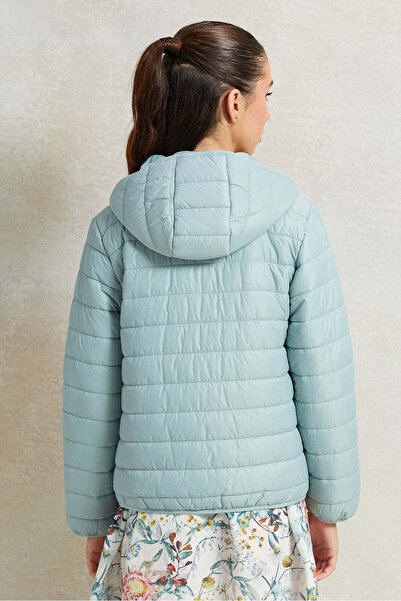 REDTAG Senior Girls Mint Padded Hooded Jacket